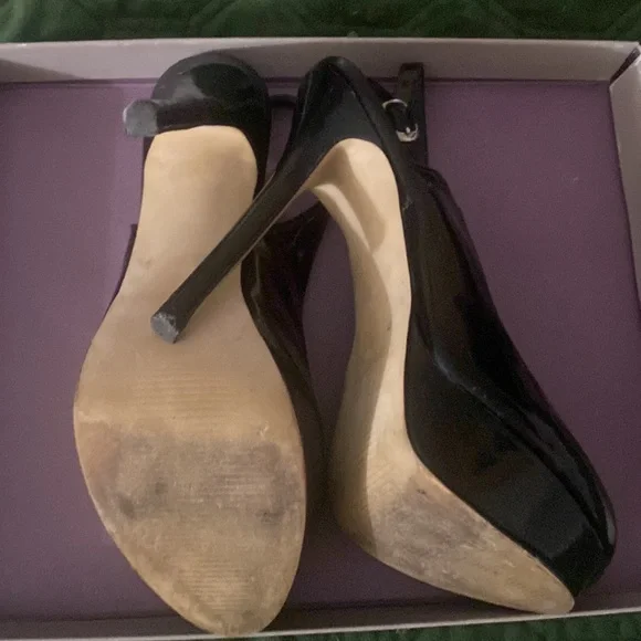 Black Platform Stilettos 5inch heel - Picture 2 of 4